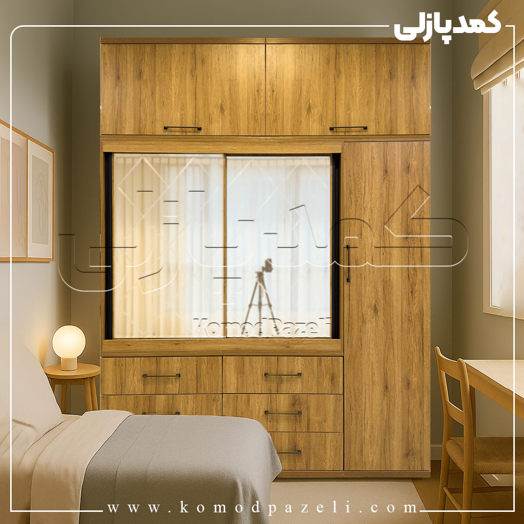 Adrin-01 کمد دیواری مدل آدرین - عرض 170 یا 190 (9 تکه)