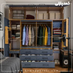 کمد دیواری مدل دیانا - عرض 220 یا 240 (10 تکه)