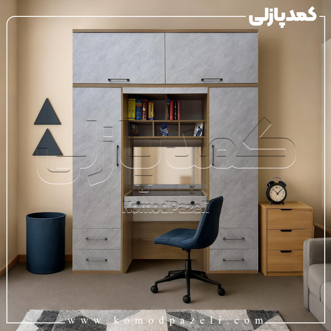 Raman-01 کمد دیواری مدل رامان - عرض 190 (5 تکه)